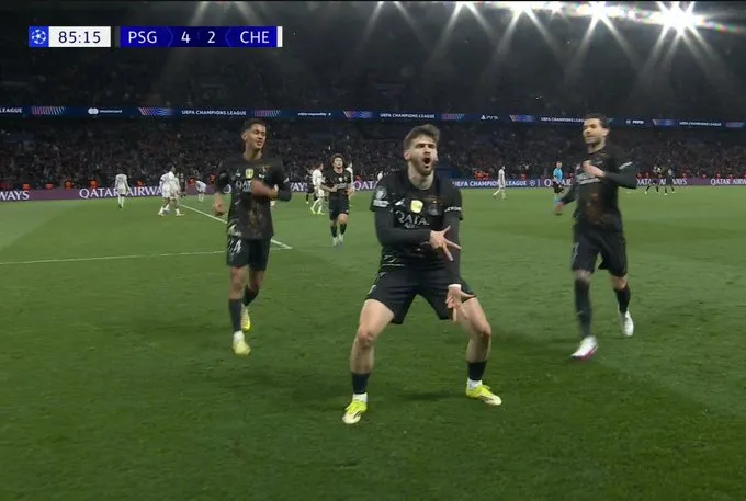 半岛体育娱乐-自2021年以来首次，巴黎在欧冠1/8决赛单场打进4球